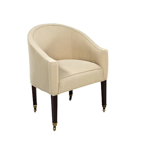 Compton Tub Chair with Cap Casters